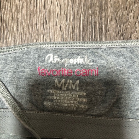 Aeropostale Gray Heather Favorite Cami | Adjustable Straps, Size M - Picture 3 of 4